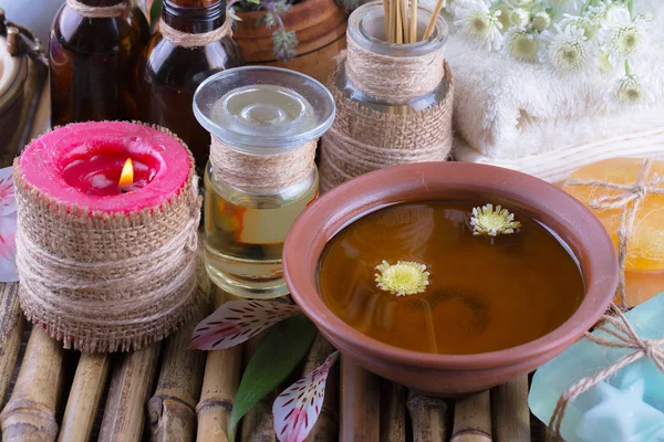 Wellness Accessoires Für Massagen Einer Komposition Auf Hellem Hintergrund — Stockfoto