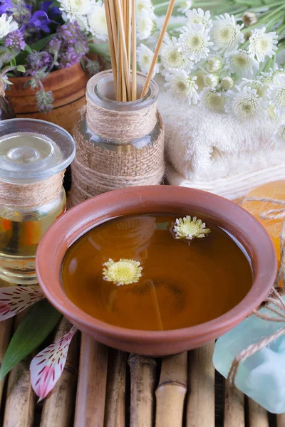 Wellness Accessoires Für Massagen Einer Komposition Auf Hellem Hintergrund — Stockfoto