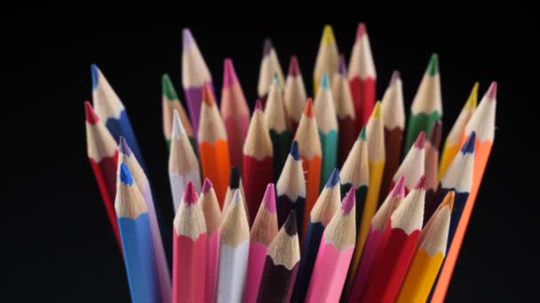 Çekimde Çizmek Için Renkli Kalemler — Stok video