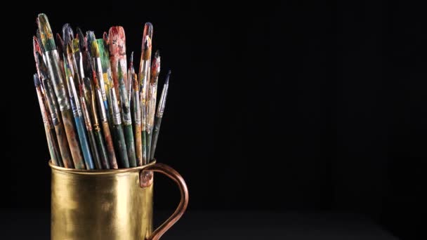 Кольорові Олівці Малювання Русі — стокове відео