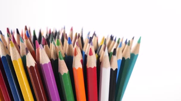 動きを描画するための色の鉛筆 — ストック動画