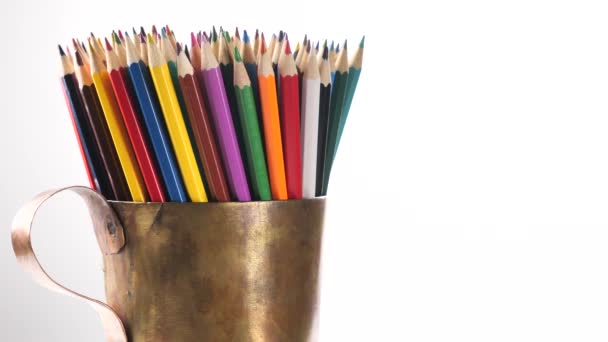 Crayons Couleur Pour Dessiner Mouvement — Video