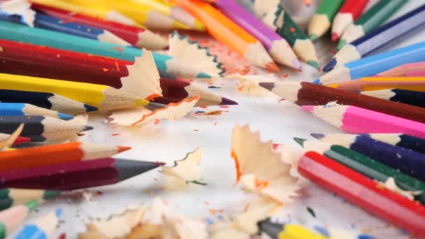 Crayons Couleur Pour Dessiner Mouvement — Video