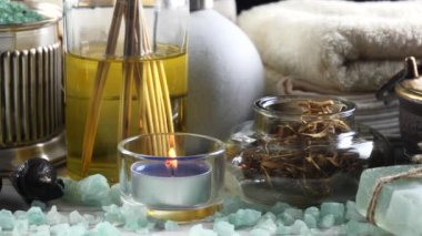 Maddeler tablosundaki bileşiminde spa masaj için