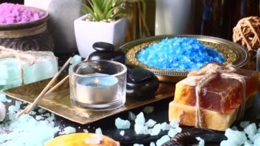 Maddeler tablosundaki bileşiminde spa masaj için