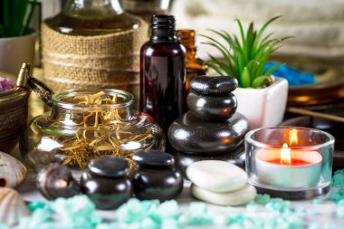 Maddeler tablosundaki bileşiminde spa masaj için