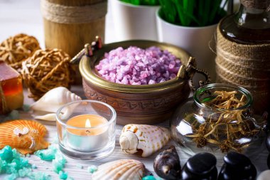 Maddeler tablosundaki bileşiminde spa masaj için