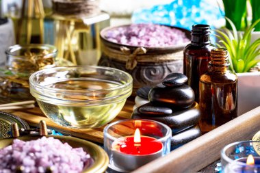 Maddeler tablosundaki bileşiminde spa masaj için