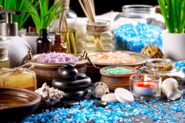 Maddeler tablosundaki bileşiminde spa masaj için