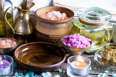 Maddeler tablosundaki bileşiminde spa masaj için