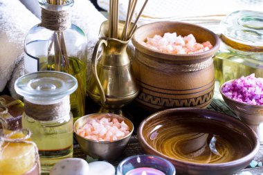 Maddeler tablosundaki bileşiminde spa masaj için