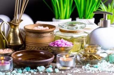 Maddeler tablosundaki bileşiminde spa masaj için