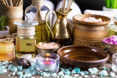 Maddeler tablosundaki bileşiminde spa masaj için