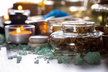 Maddeler tablosundaki bileşiminde spa masaj için