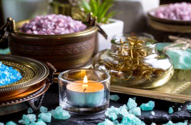 Maddeler tablosundaki bileşiminde spa masaj için