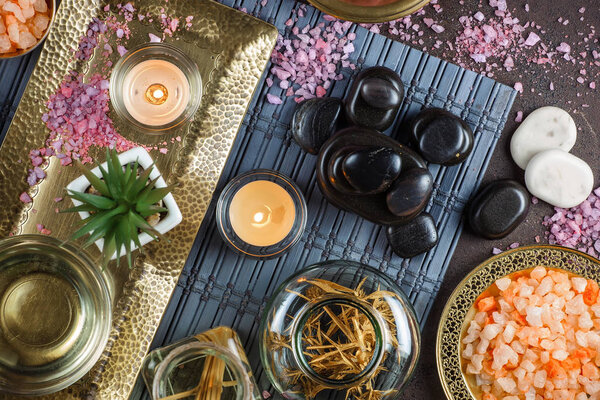 Back to school. School subjects for study, rotate on the table.