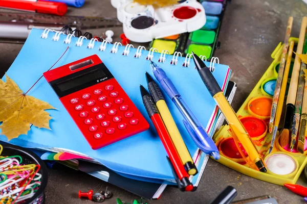 Back School School Supplies Classes Lessons — Stock Photo, Image