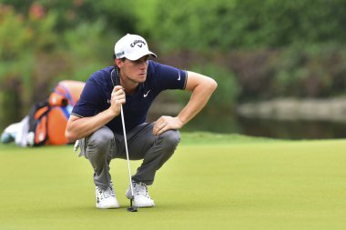 Kuala Lumpur, Malezya - 11 Ekim: Thomas Pieters CIMB klasik 2018, Tpc Kuala Lumpur, Kuala Lumpur, Malezya üzerinde 11 Ekim 2018 1 turda sırasında resimde Belçika. Masuti tarafından (fotoğraf)