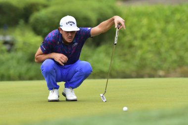 Kuala Lumpur, Malezya - 11 Ekim: Kelly Kraft CIMB klasik 2018, Tpc Kuala Lumpur, Kuala Lumpur, Malezya üzerinde 11 Ekim 2018 1 turda sırasında resimde ABD. Masuti tarafından (fotoğraf)