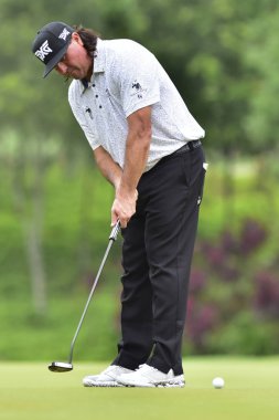 Kuala Lumpur, Malezya - 11 Ekim: Pat Perez CIMB klasik 2018, Tpc Kuala Lumpur, Kuala Lumpur, Malezya üzerinde 11 Ekim 2018 1 turda sırasında resimde ABD. Masuti tarafından (fotoğraf)