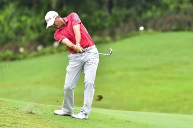 Kuala Lumpur, Malezya - 11 Ekim: Rayn Palmer CIMB klasik 2018, Tpc Kuala Lumpur, Kuala Lumpur, Malezya üzerinde 11 Ekim 2018 1 turda sırasında resimde ABD. Masuti tarafından (fotoğraf)