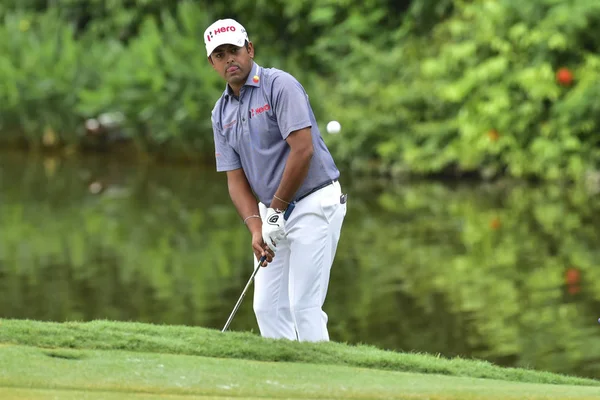 Kuala Lumpur Malaysia Outubro Anirban Lahiri Índia Retratado Durante Primeira — Fotografia de Stock