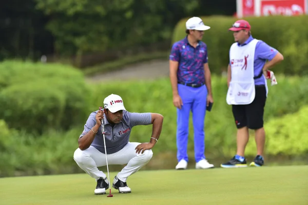 Kuala Lumpur Malaysia Outubro Anirban Lahiri Índia Retratado Durante Primeira — Fotografia de Stock