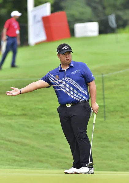 Kuala Lumpur Malaysia Oktober Kiradech Aphibarnrat Thailand Avbildad Omgången Cimb — Stockfoto