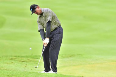 Kuala Lumpur, Malezya - 11 Ekim: Ernie Els Güney CIMB klasik 2018, Tpc Kuala Lumpur, Kuala Lumpur, Malezya üzerinde 11 Ekim 2018 1 turda sırasında resimde Afrika. Masuti tarafından (fotoğraf)