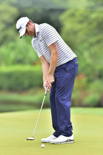 Kuala Lumpur Malaysia Outubro Nick Watney Dos Eua Retratado Durante — Fotografia de Stock