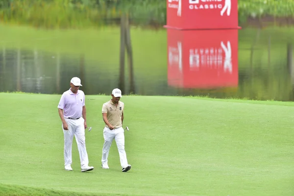 Kuala Lumpur Malaysia Oktober Davis Love Iii Usa Och Satoshi — Stockfoto