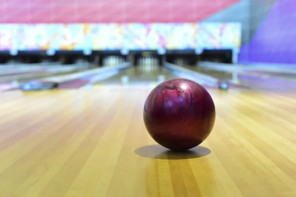 Bowling Topu Görünümünü Kapat — Stok fotoğraf