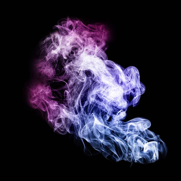 Colorful Smoke Abstract Gradient Color Design Element Black — Stock Photo, Image