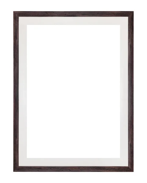 Wooden Oak Picture Frame Paper Part White — Stock Photo, Image