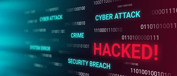 Concetto di informazione hackerato — Foto Stock