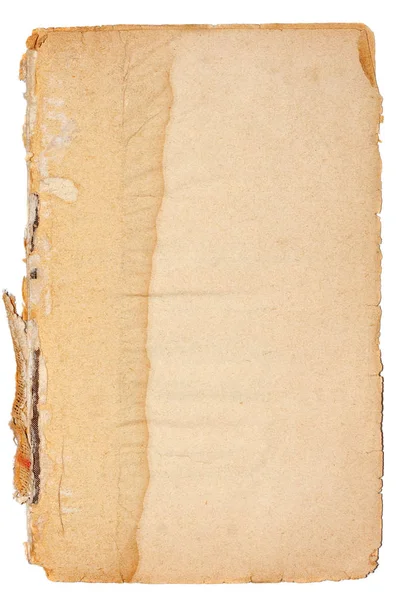 Parte do livro de papel vintage em branco — Fotografia de Stock
