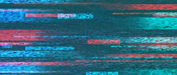 Glitchy Signal Lost Background Interference Noise Pixelation — Stock Photo, Image