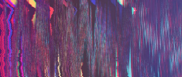 Imagen Corrupta Colorida Con Ruido Color Artefactos Glitch Fondo Abstracto — Foto de Stock