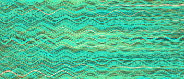 Curvy Green Fiber Pattern Abstract Graphic Print — Stock Photo, Image