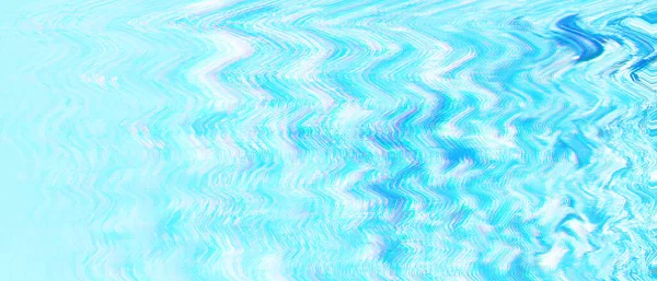 Abstrakt Vågigt Glitch Bakgrund Visuell Aqua Mix — Stockfoto