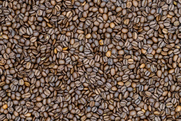 Rostade Kaffe Bönor Kaffets Textur — Stockfoto