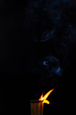 maç, maçlar, duman, siyah arka plan ve alev