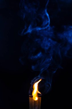 maç, maçlar, duman, siyah arka plan ve alev