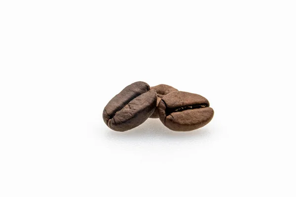 Ett par kaffe bönor, mikro — Stockfoto