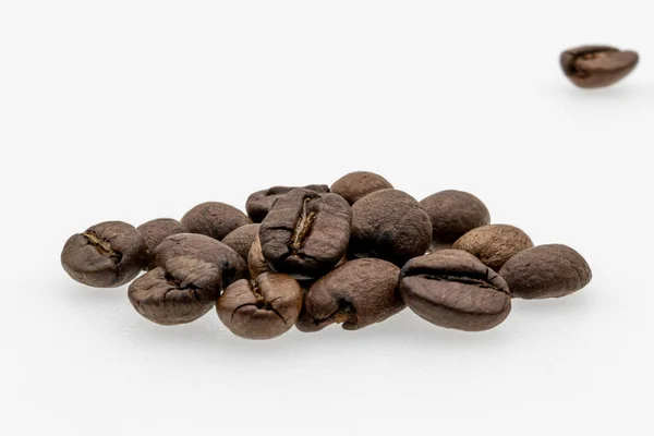 Granos de café y uno solo Imagen de stock