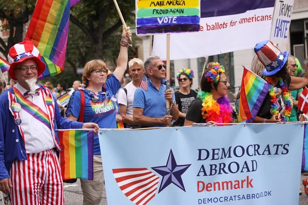 Köpenhamn Danmark Augusti 2018 Årliga Prideparaden Hbt Intryck Från Gay — Stockfoto