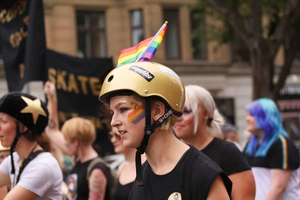 Köpenhamn Danmark Augusti 2018 Årliga Prideparaden Hbt Intryck Från Gay — Stockfoto