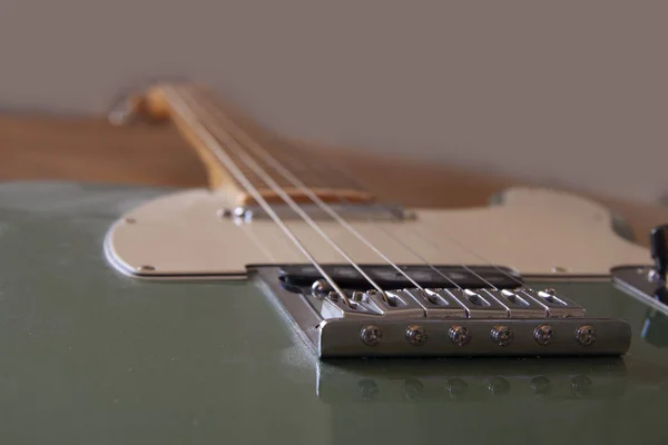 Guitarra Eléctrica Primer Plano Con Enfoque Selectivo —  Fotos de Stock
