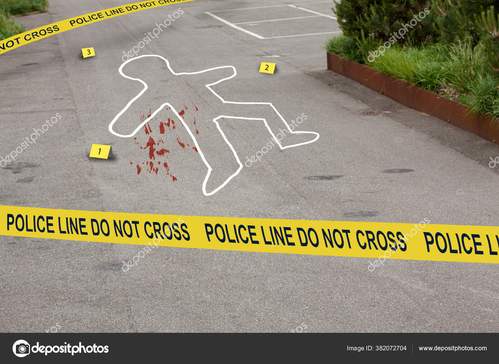 crime scene tape outline
