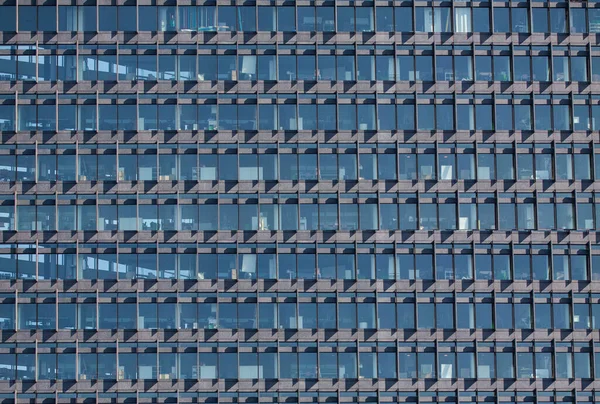 Lots Uniform Windows Modern High Rise Office Building Copenhagen Denmark — Stock Photo, Image